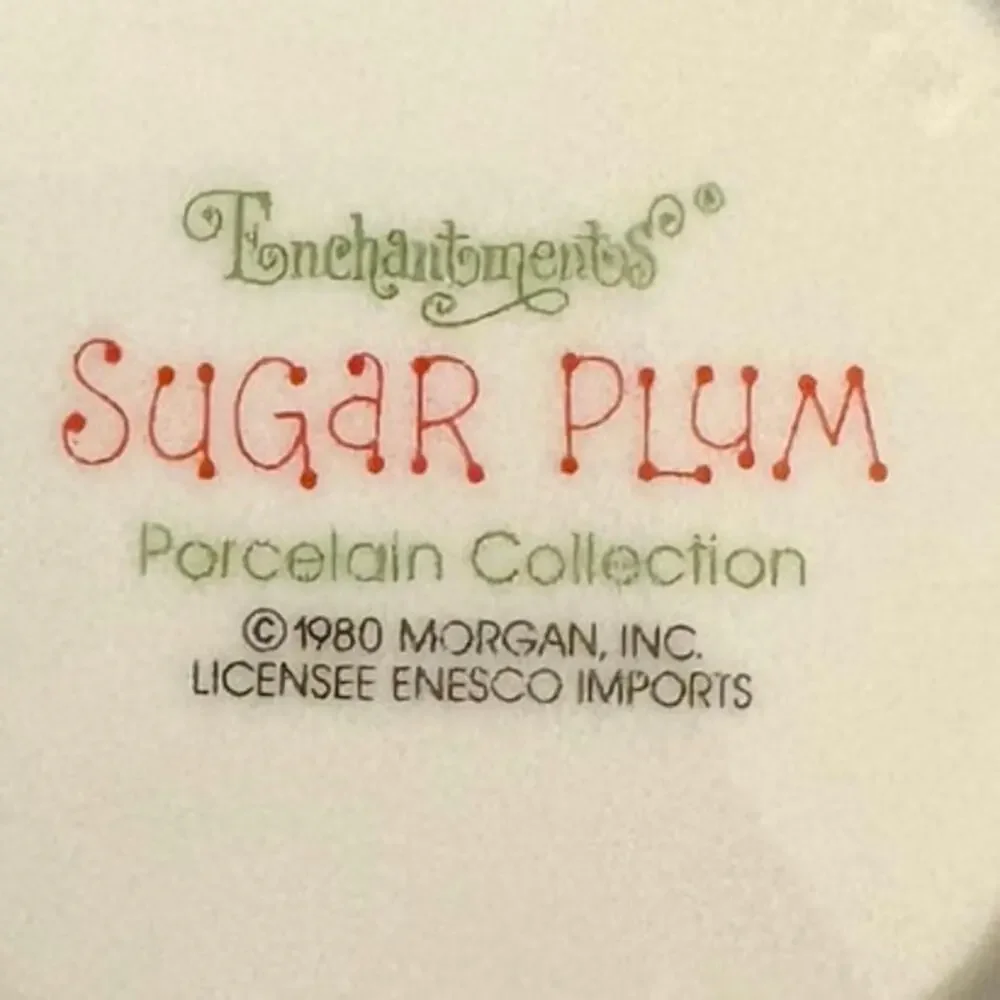 Vintage 1980 Enesco Enchantments Sugar Plum Mini Dish 4